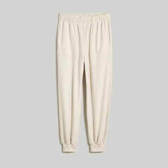 NWT / madewell Brushed Jersey Jogger Pants - Picture 6 of 10
